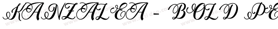 KANZALEA - BOLD PERSONAL USE字体转换